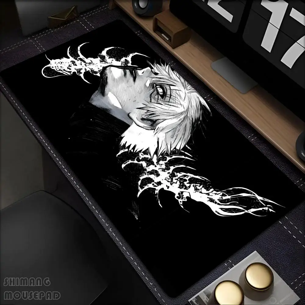 

Mouse Pad Laptop Black And White Manga Desktop Mouse Mat PC Tokyo Japan Anime Ghoul Mousepad Cool Boy Gamer Cabinet Keyboard Pad