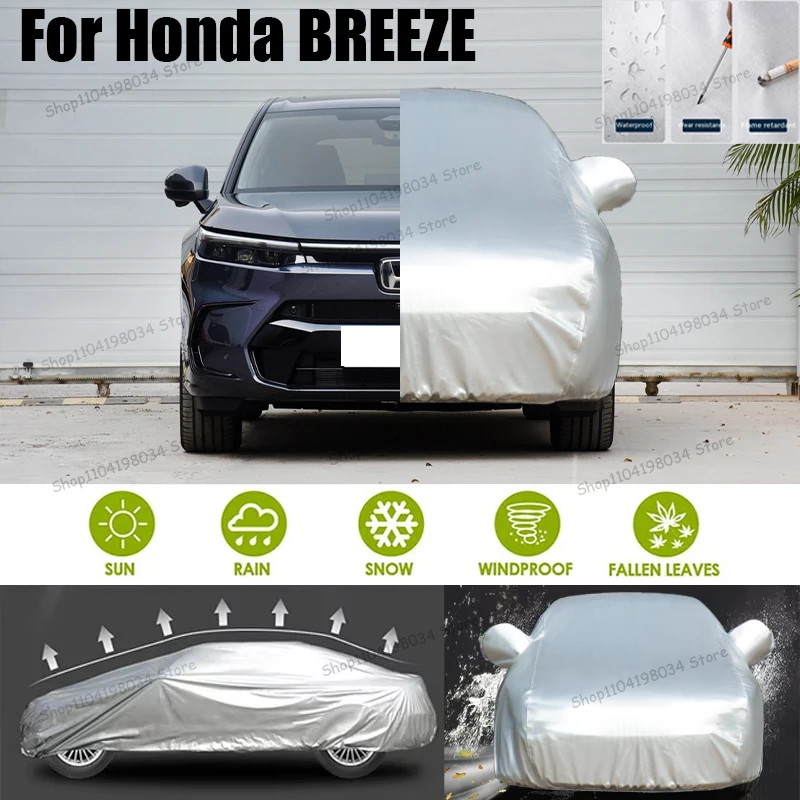 

For Honda BREEZE Auto parts Anti snow Anti dust Sunscreen Anti-uv Anti peeling paint And Anti Rainwater 210t car cover Car cover