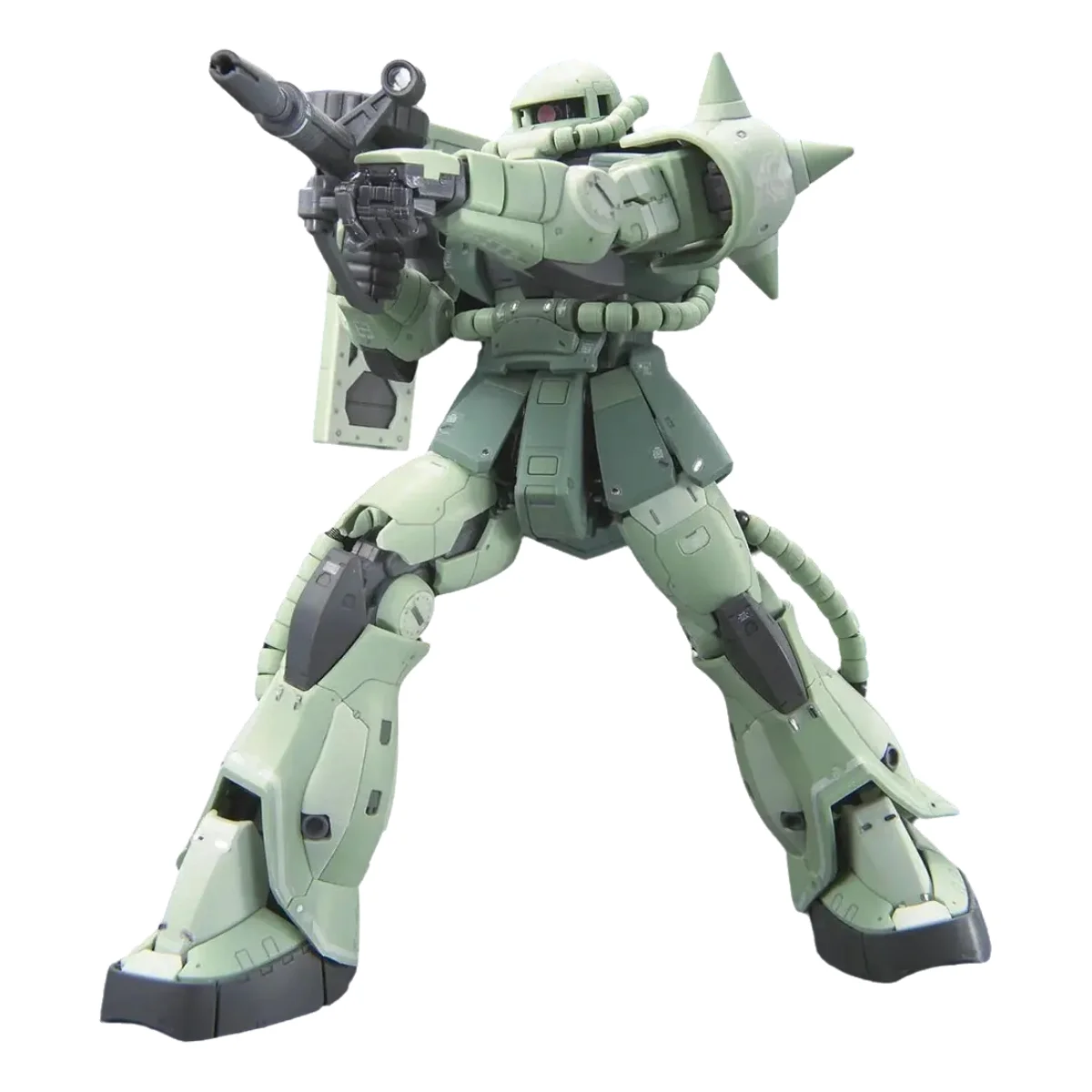ในสต็อกของแท้ Bandai Original Gundam ชุด RG 1:144 MS-O6F ZAKUII Action Figures ของเล่นสําหรับของขวัญเด็กคริสต์มาสของขวัญ