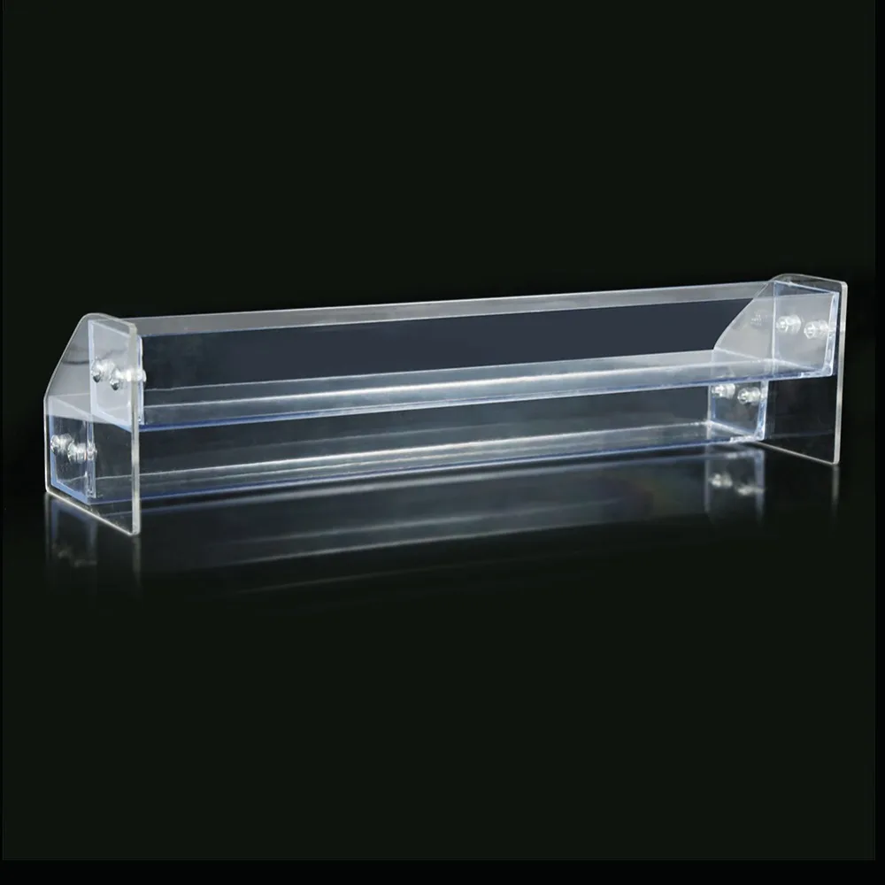 Clear Acrylic Acrylic Nail Polish Rack Sturdy and Stable Trapezoid Design Clear Makeup Display Stand 3-Tier Skincare Organizer