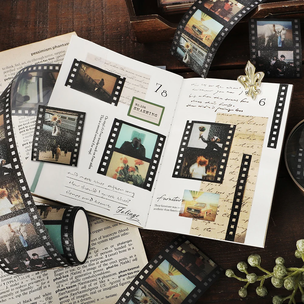 8packs/LOT Memory film series cute lovely retro decorative PET tape