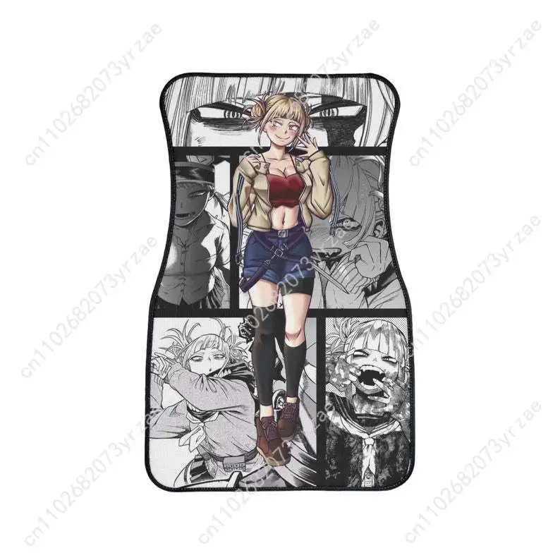 

Himiko Toga 4pcs Universal Car Floor Mats All-Season Fashionable Auto Interio Absorbent Non-Slip Washable Car Floor Mats