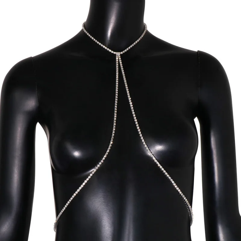 

-Border New Accessories Fashionable Simple Collarbone Necklace European and American Style Body Chain f