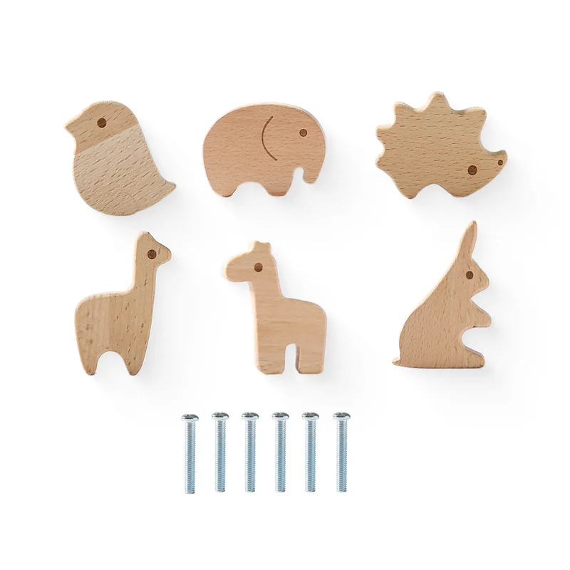 Dinosaur And Cloud Drawer Knob Boho Decorative Handle With Screws Suitable For Cabinets 1Set Boho Wooden Dresser Knob Baby Gift