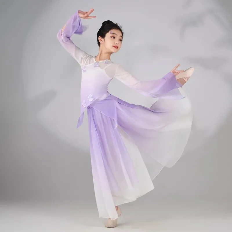 

Children's Classical Dance Practice Clothing, Children's Performance Clothing, Chinese Style Performance Clothing