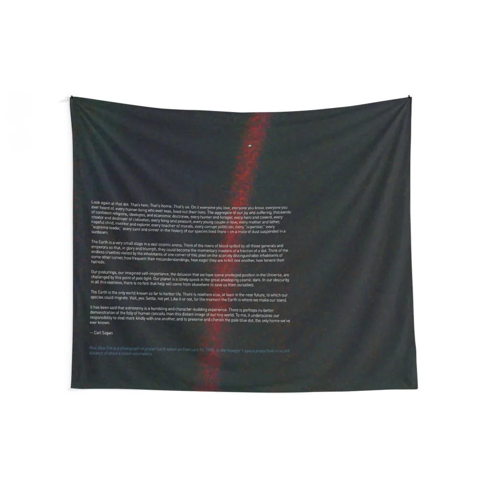 Pale Blue Dot — Voyager 1 & Carl Sagan quote ? HQ-quality Tapestry Wallpaper Decoration Home Tapestry