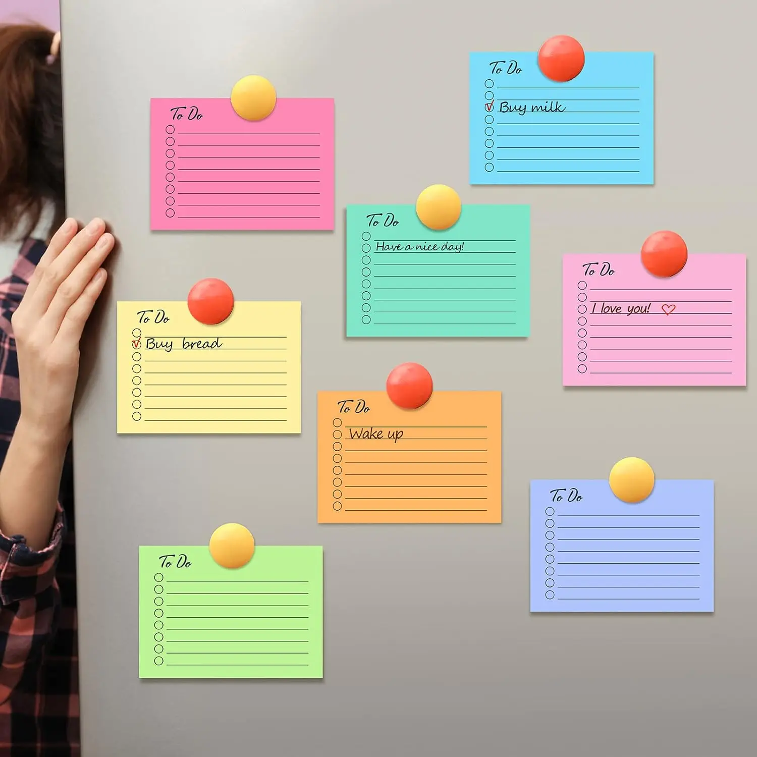 9 sztuk/450 arkuszy Sticky Note 3x4 Inch Self Stick Pads with Line Colored Planner Sticky Note Adhesive Memo for Office