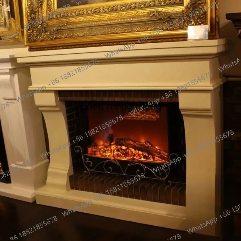 

CC182 European style, fireplace frame solid wood, fireplace decorative cabinet, electric fireplace LED simulation flame