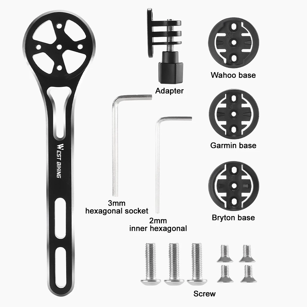 

Bike Computer Mount - Out Front Cycling Computer Mount for Road Bikes Integrated Handlebar, Garmin Bike Mount Compatible