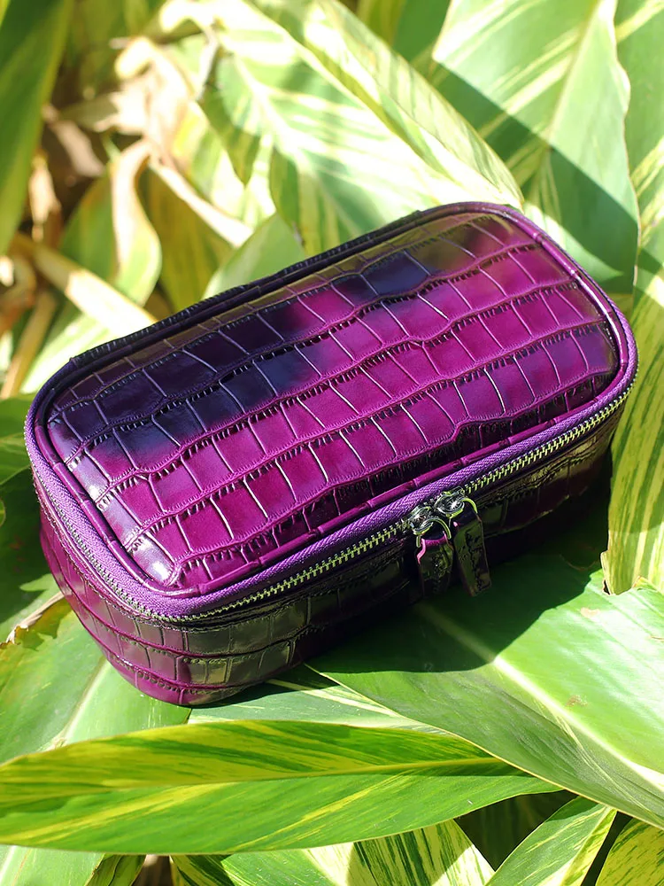 luxury-crocodile-pattern-top-layer-cowhide-handbag-travel-portable-storage-bag-high-quality-leather-men-women-toiletry-bag