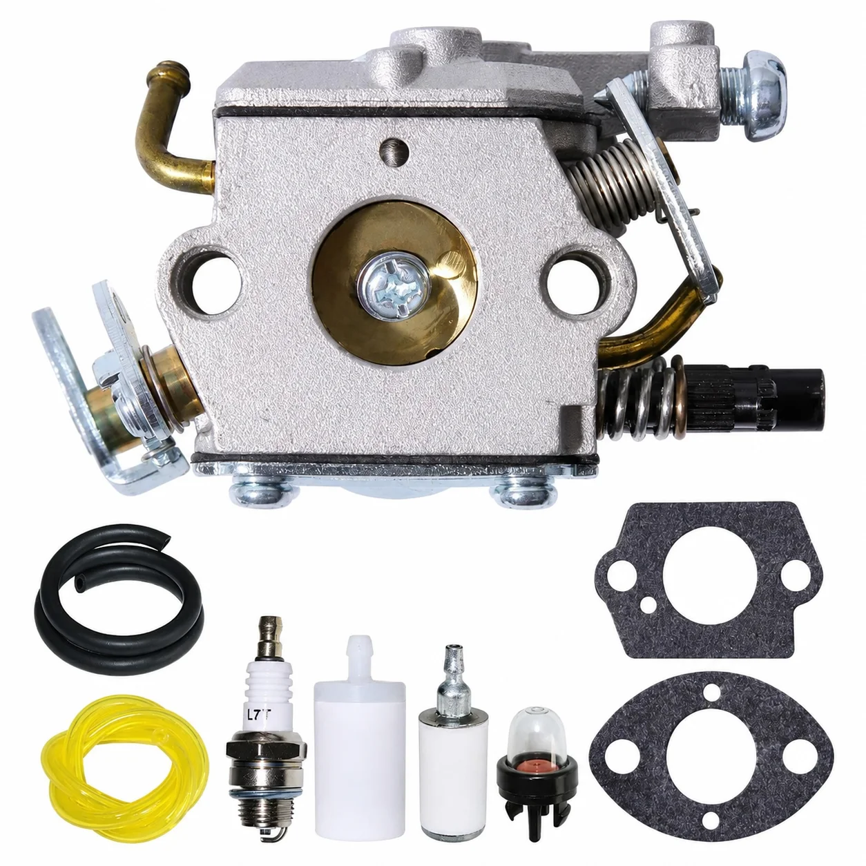 Carburetor Fuel Line & Filter Spark Plug Kit For Husqvarna 223 322 323 325 326 327 Trimmer Replaces 503283111 C1Q-EL12 576019801