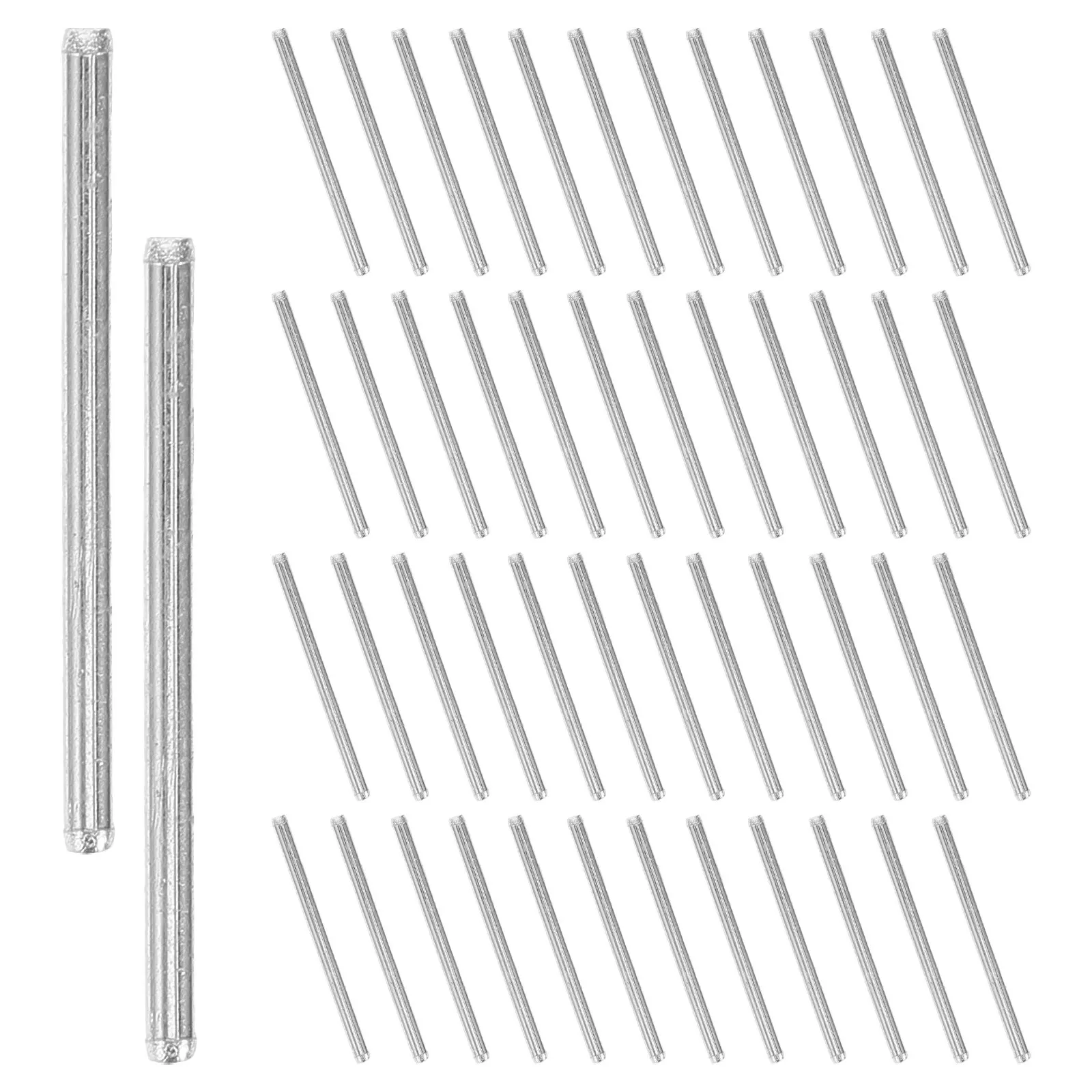 

50 шт. железных валов-штоков 2x30 мм, металлические круглые оси для механических моделей, сборки радиоуправляемых машин, легкая установка, приводные стержни, DIY