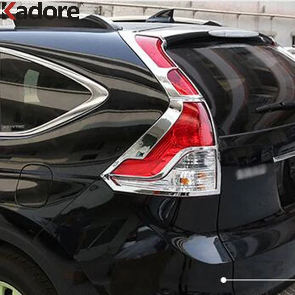 لهوندا CRV CR-V 2012 2013 2014 كروم سيارة الخلفية الذيل ضوء غطاء المصباح الضوء الخلفي الضوء الخلفي الإطار مقبلات الزخارف اكسسوارات