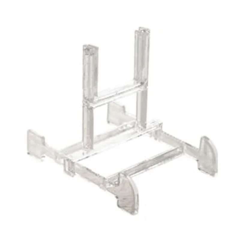 ALLGOOD 1pc Adjustable Display Stands Transparent Display Easel Bowl Plate Art Photo Picture Frame Holder Book Stands