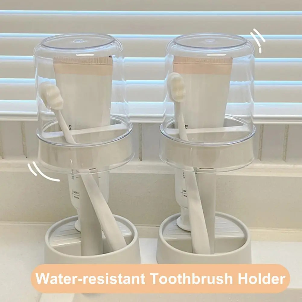 

Toothpaste Holder Water-resistant Toothbrush Holder Versatile Bathroom Organizer Set Toothbrush Holder Mouthwash Cup Electric