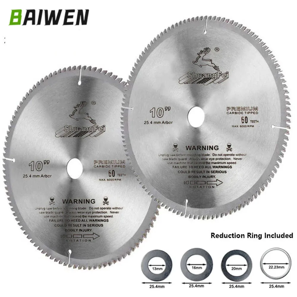 250mm Circular Saw Blade 12 Inch Carbide Tippe Wood Cutter Disc Cutting Power Tools for Woodworking Grinder Saw 40T-120T