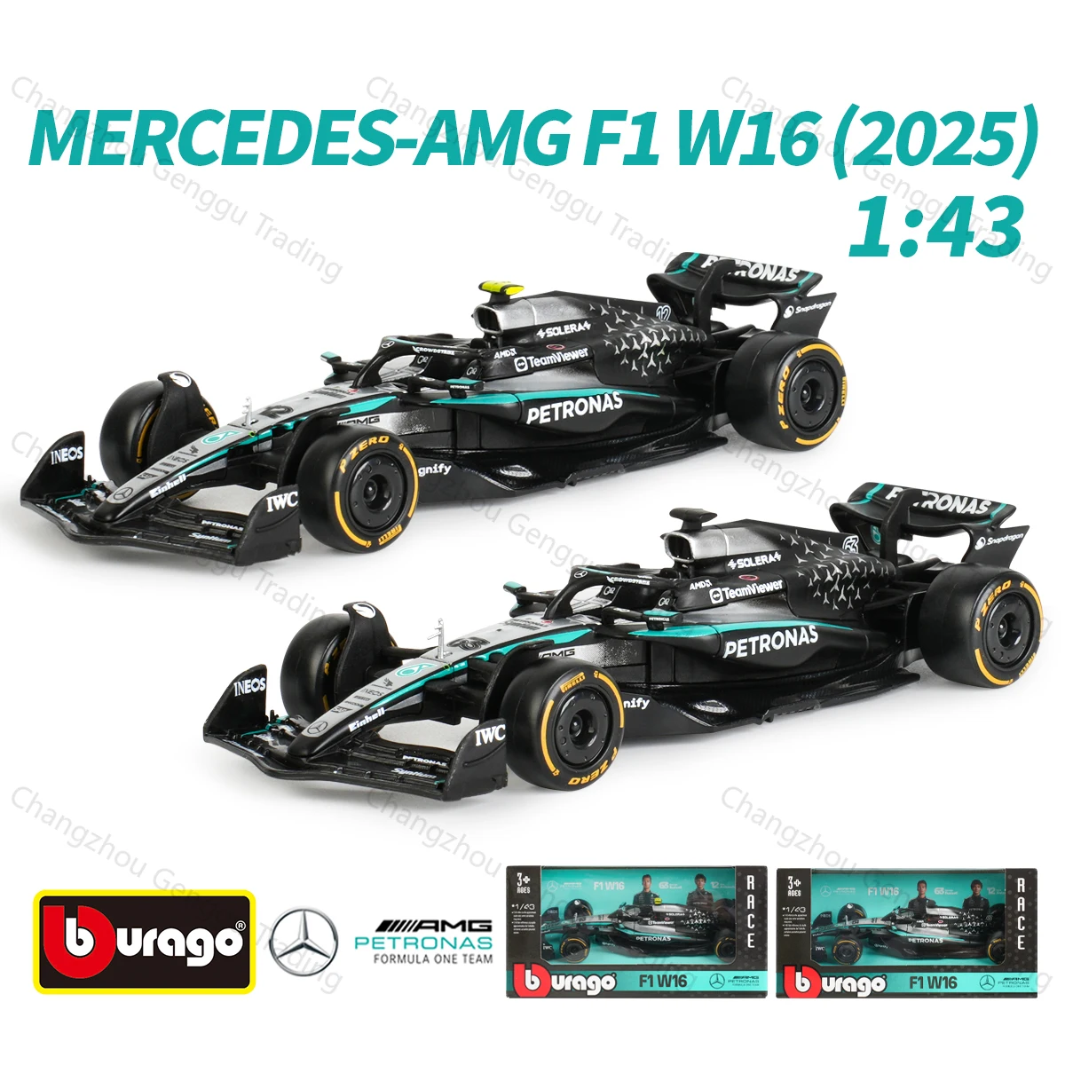 bburago-1-43-2025-w16-e-performance-f1-formula-car-die-cast-veiculos-modelo-colecionavel-brinquedos-de-corrida