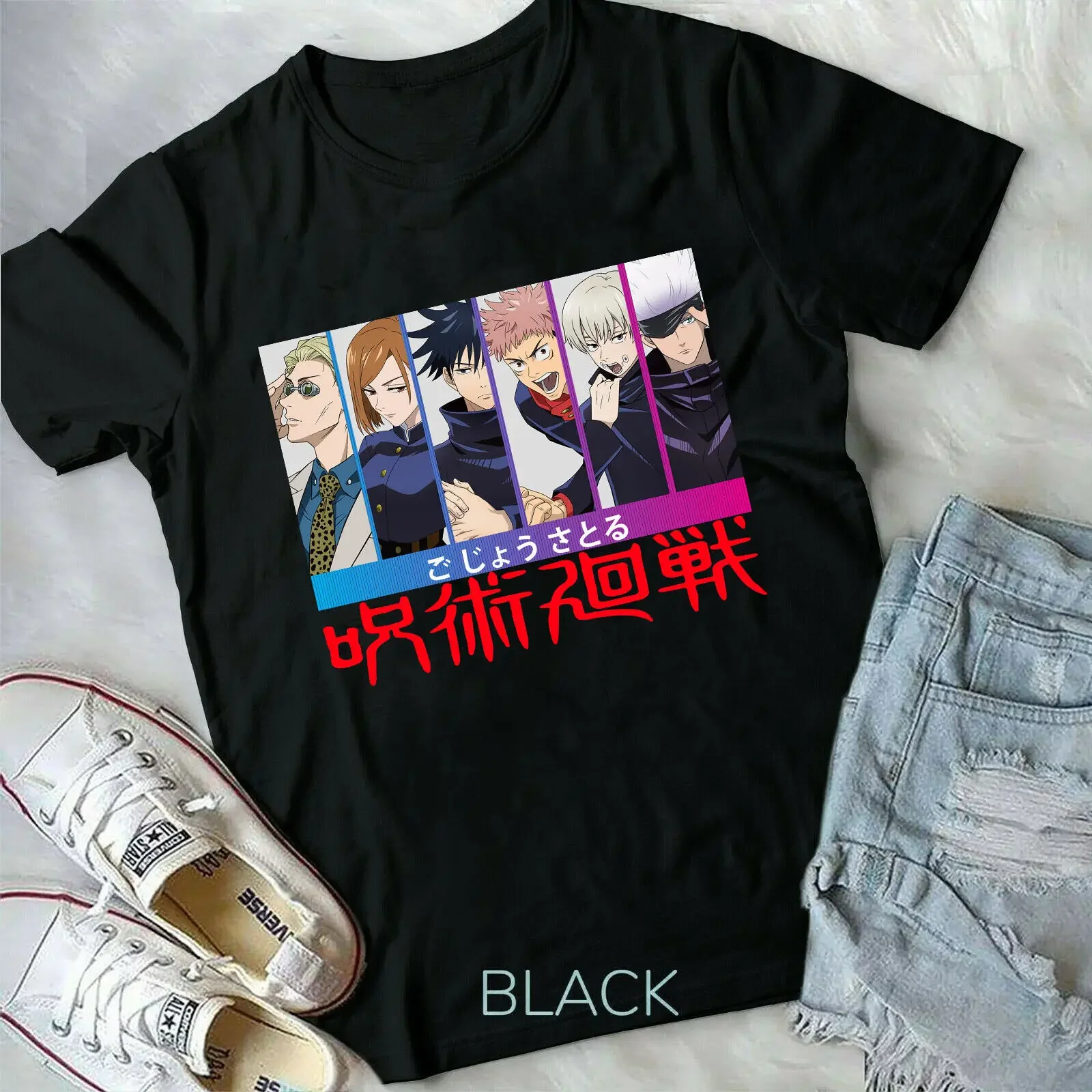 Satoru Gojo,Yuji , Megumi Fushiguro, Nobara,Jujutsu Kaisen,new Unisex T-Shirt