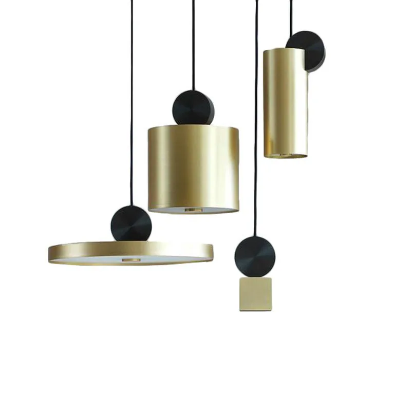 

Nordic restaurant chandelier single head bedroom bedside entrance creative personality LED post-modern light luxury chandelier