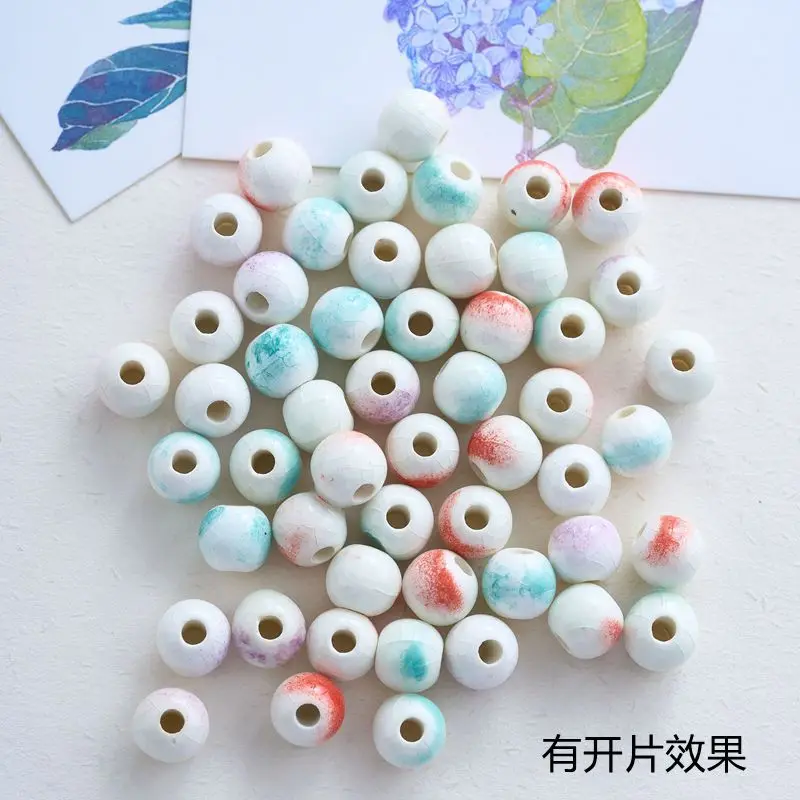 BoYuTe (50 Pieces/Lot) 6mm Ceramic Beads Diy Jewelry Accessories and Components Loose Beads