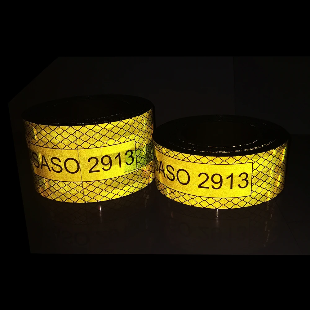 2 Zoll hochwertiger SASO 2913 Truck Plating Aluminium Reflektor Aufkleber Fahrzeug reflektierendes Klebeband – Detail 5