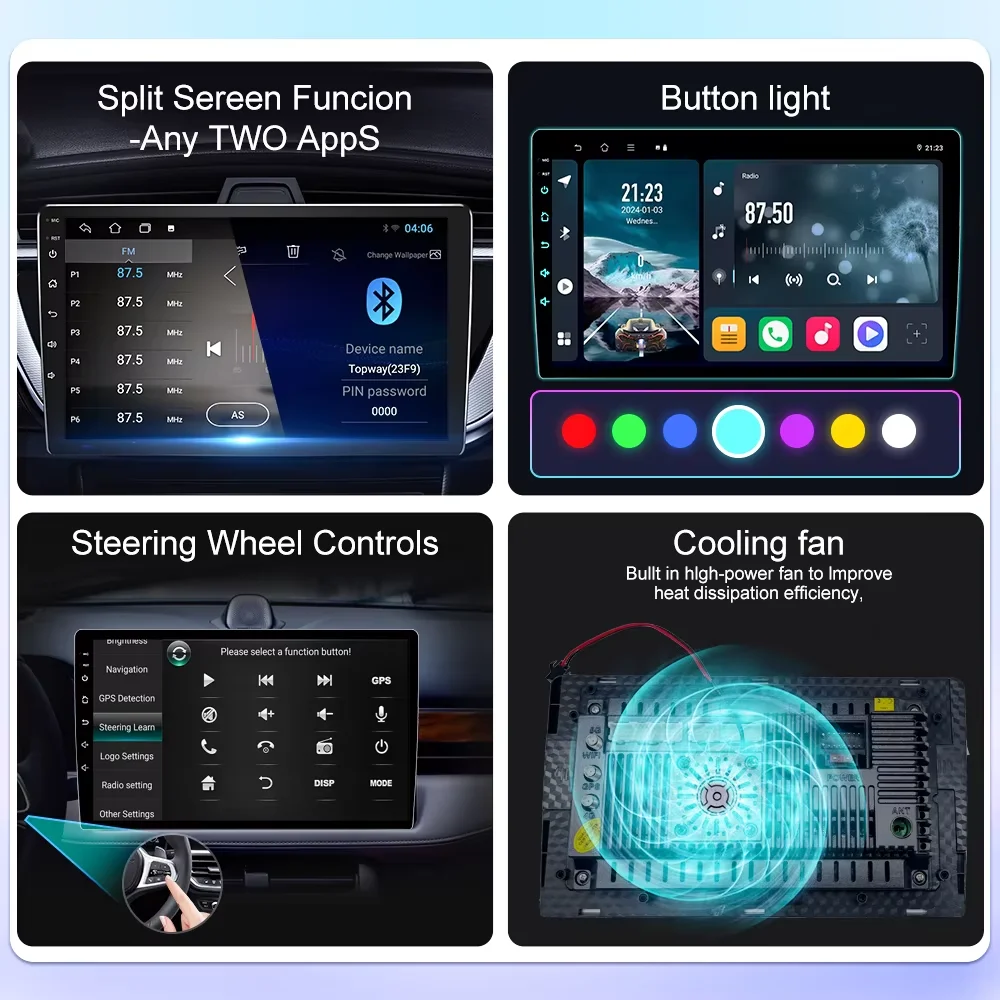 أندرويد 15 أوتو لسيتروين C5 5 Aircross 2017 - 2021 Autoradio Autoradio Lettore فيديو متعدد الاتجاهات الملاحة IPS 5G WIFI 4G #1