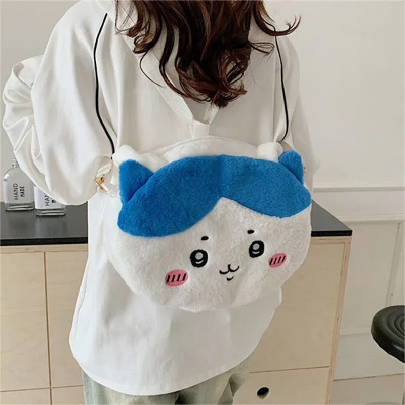 Pluszowa Torba Chiikawa Urocza Kreskówkowa Usagi Hachiware Plecak Duża Pojemność Torba na Ramię Prezent Urodzinowy dla Dziewczynki Anime Gadżet