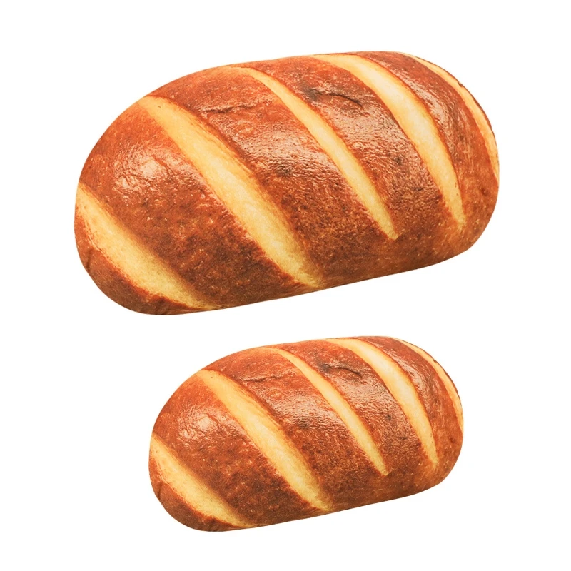 Simulation Butter Bread Pillow Plush Pillow PP Cotton Stuffed for Play Throw Pillow 8/16in for Room Decor Dropship