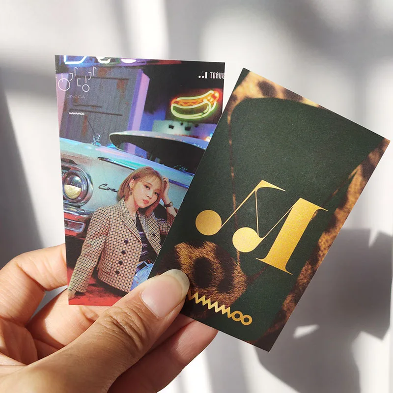 8pcs/set KPOP MAMAMOO New Album TRAVEL Double Sides Postcards Photocards Mina Sana Momo Fans Collection