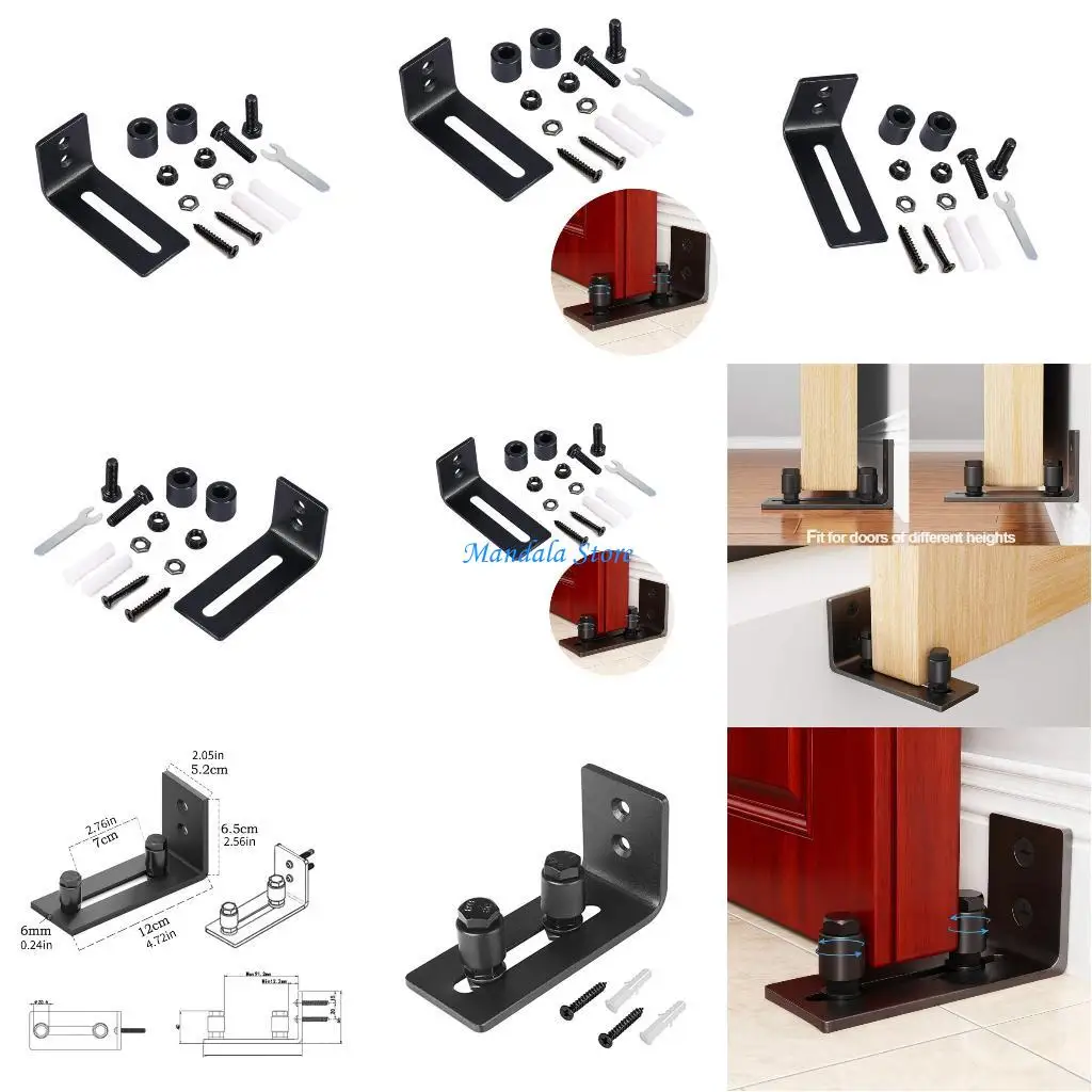 

U2JC Quick Thirty Second Install Strong 80kg Capacity Sliding Door Track Guide Wall Mounted Modifiable Positioner for Home DIY
