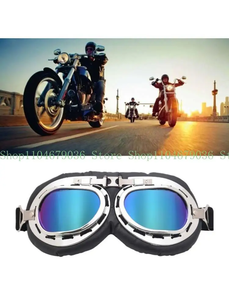 

652F мотоциклетные очки в стиле ретро-пилота Cruiser Scooter очки для мужчин и женщин для взрослых