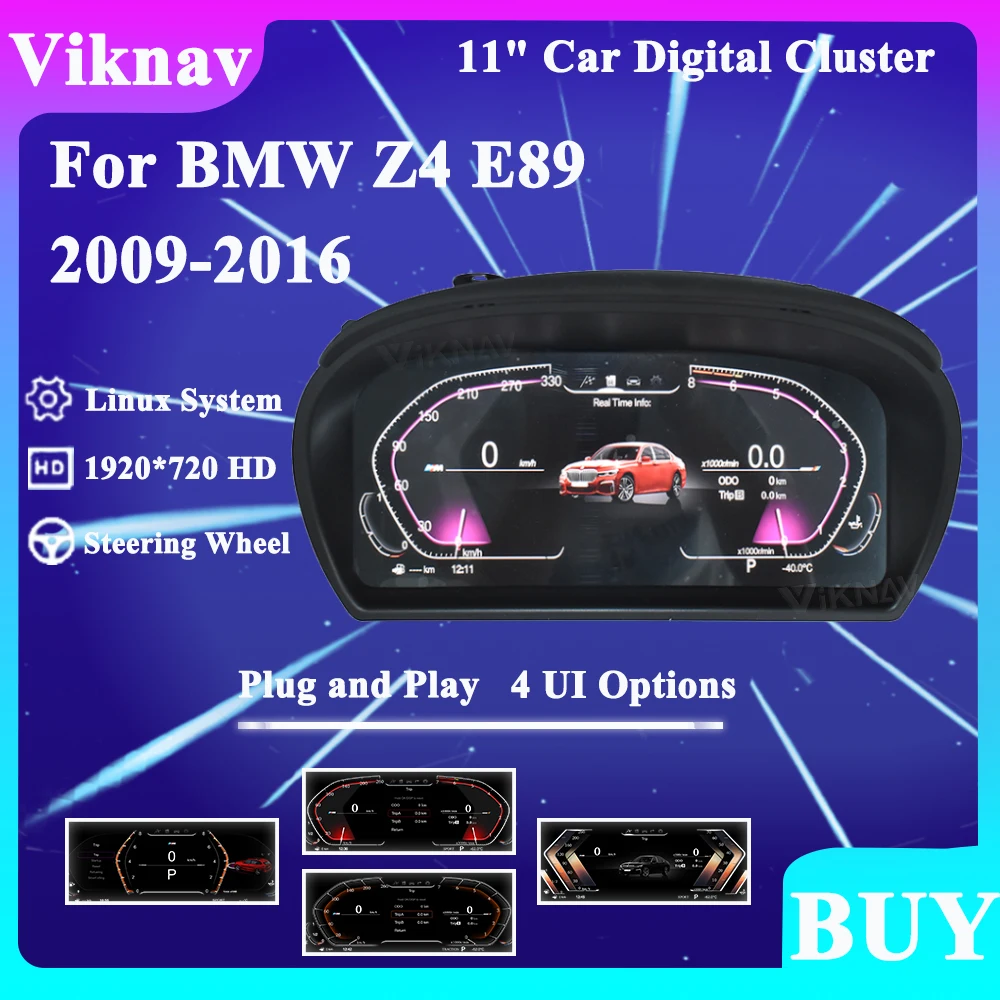 

Viknav автомобильный цифровой приборной панели для BMW Z4 E89 2009-2016 виртуальный спидометр приборная панель ЖК-дисплей с сенсорным экраном