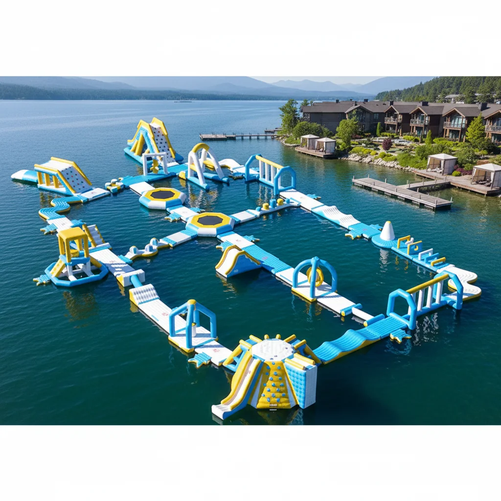 ！@THL Outdoor Commercial Inflatable Water Park Equipment PVC + Pull Tab Material Customized Color Logo Custom Capacity Passenger