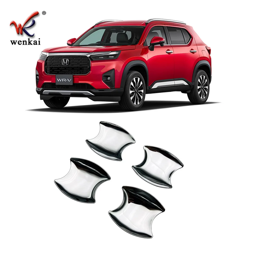 Car Door Handle Bowl Cover Protect Cap Sticker For 2024 Honda WRV DG5 Chromium Accessories view 5