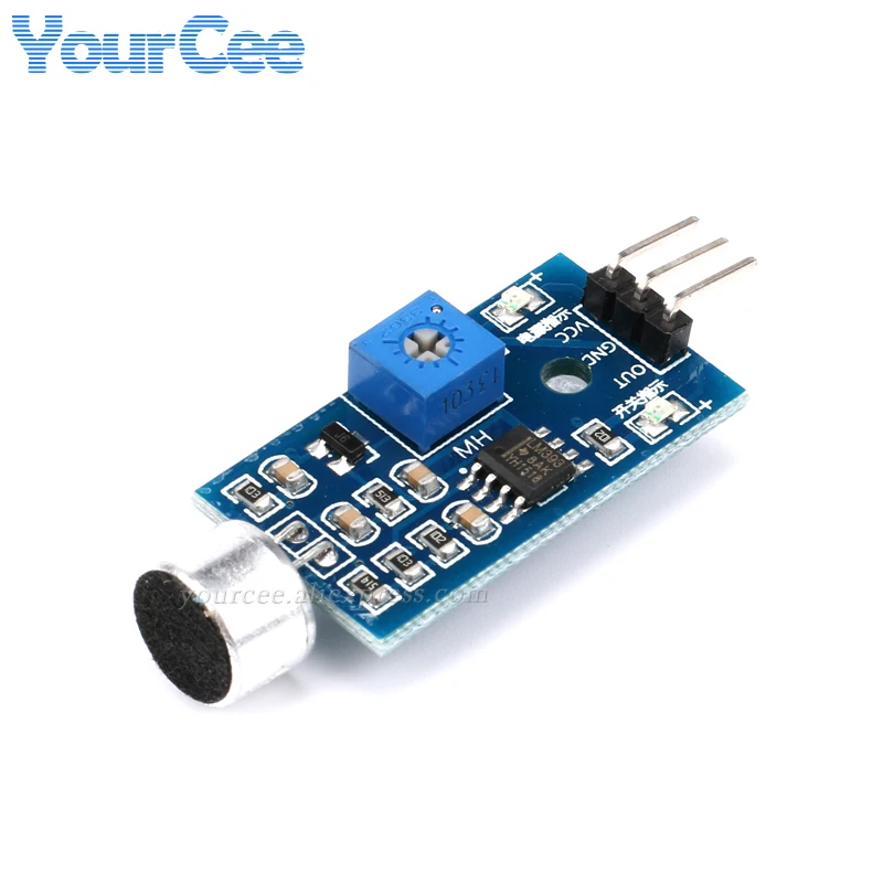 5pcs/1pc Sound Sensor Module LM393 Comparator Detect Voice Sound Intensity Digital Switch Output For Arduino 3.3V-5V