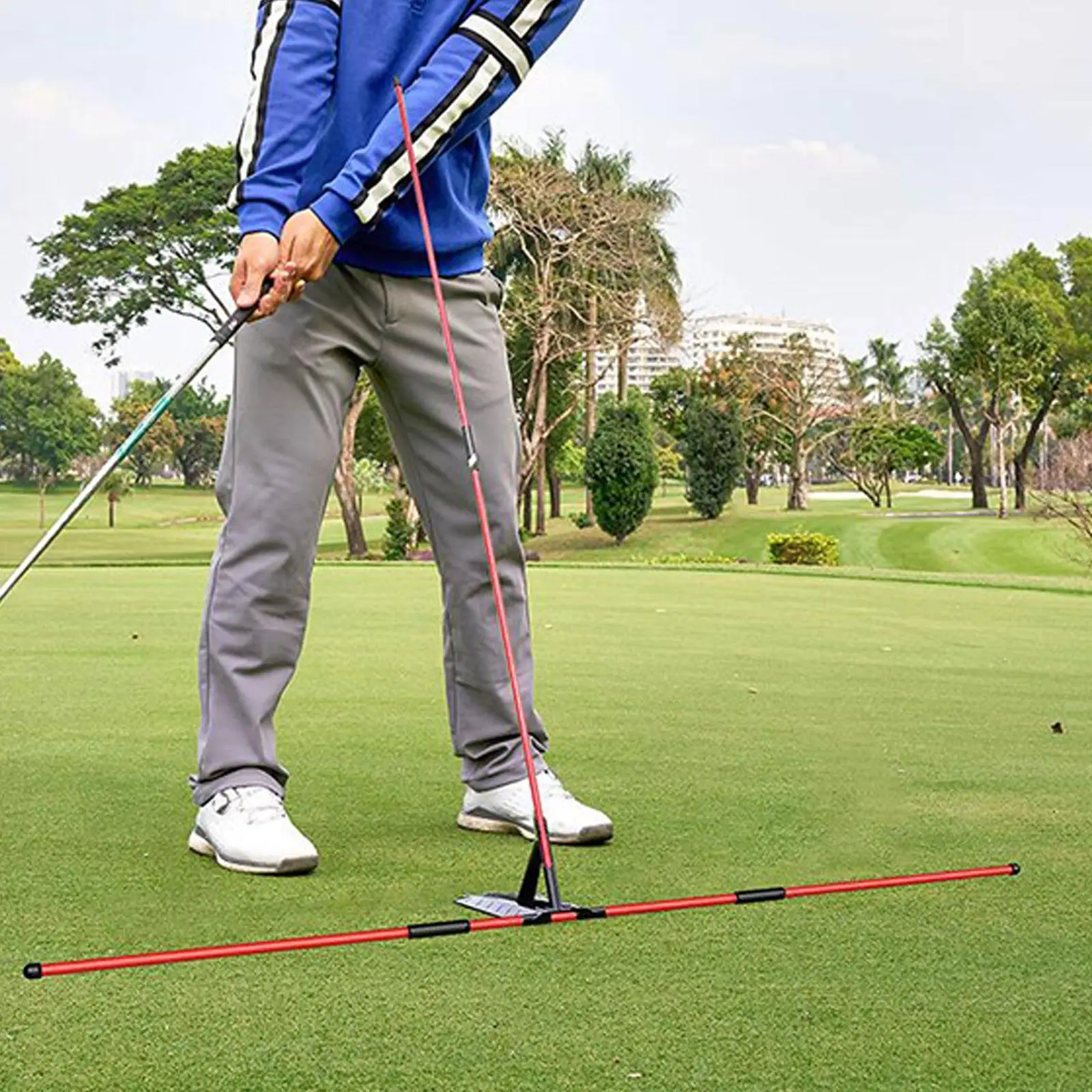 Golf Alignment Stick Holder Anfänger Geschenk Übungsstab für Golfplatz Hof