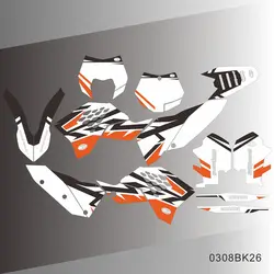 For KTM SX SXF 2007 2008 2009 2010 EXC EXCF 125 250 300 450 2008 2009 2010 2011 Graphics Decals Stickers Motorcycle Background