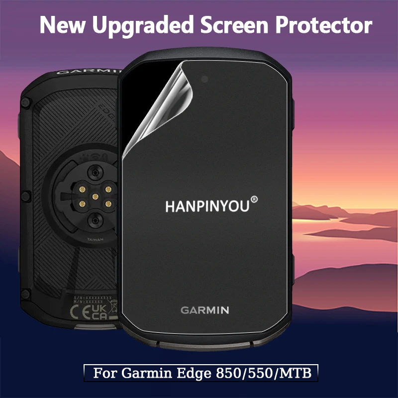 

Matte Screen Protector PET Film For Garmin Edge 850 550 MTB HD/Matte Smooth Anti-Fingerprints Anti-Scratch Full Cover Protector