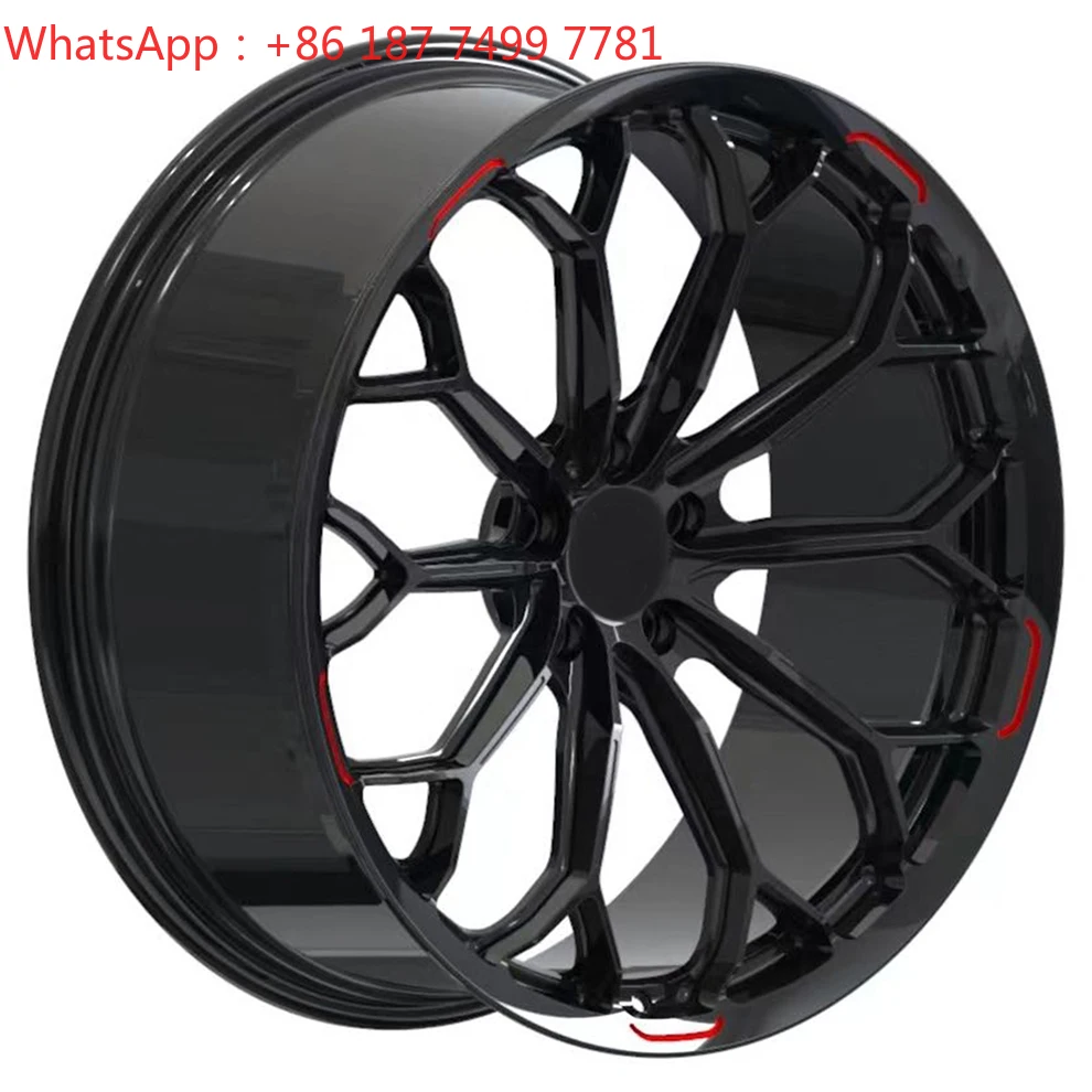 

19 20 21 22 24 Inch 6061-T6 Alloy Car Rims Custom 5x120 Forged Racing Wheels For Tesla Model S