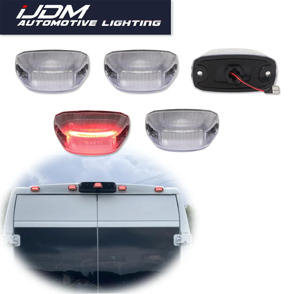Red LED Rear Roof Clearance Marker Lights For Dodge RAM Promaster 1500 2500 3500 2014-2023 Running Warning Lamps 68232472AC