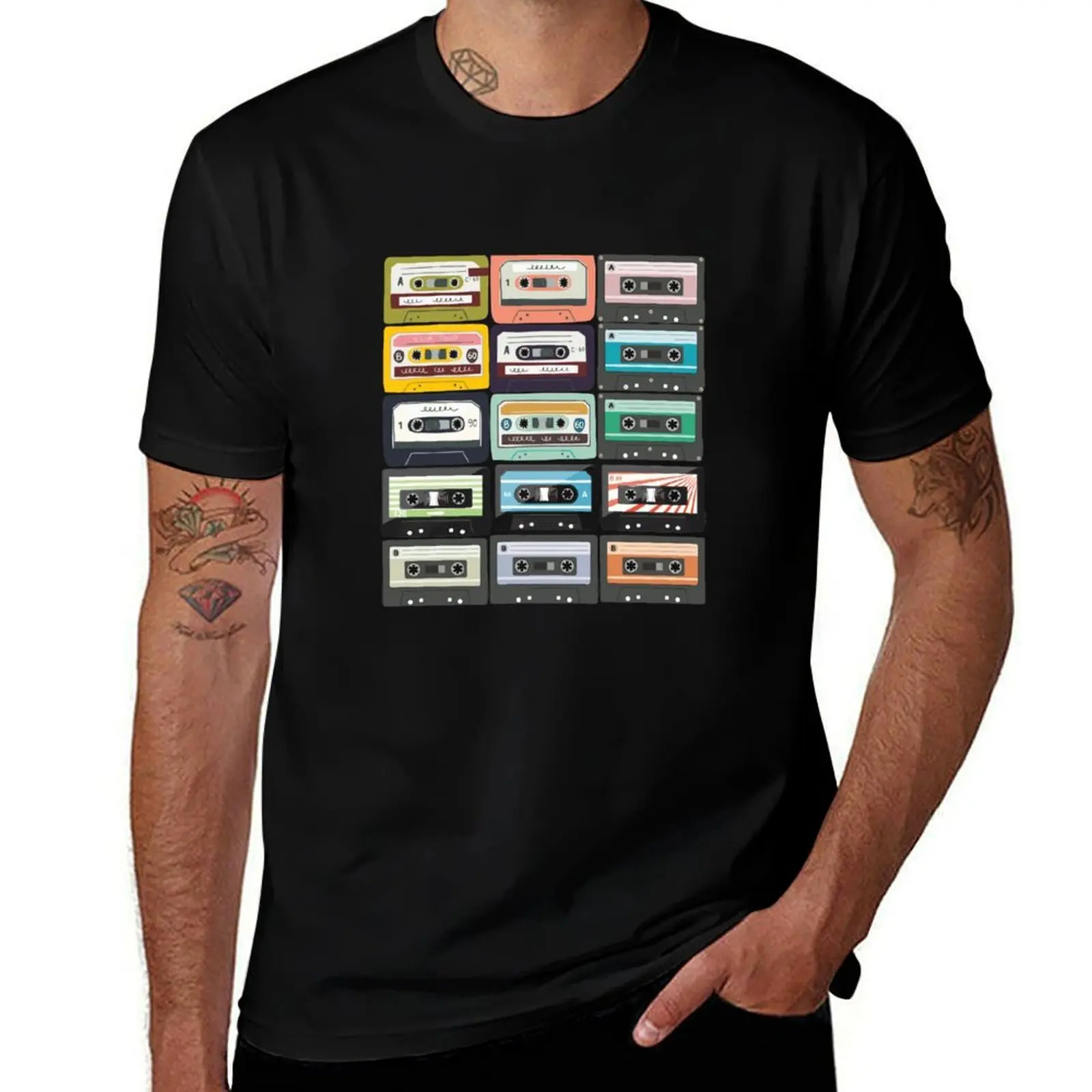 Casette Tape Mixtape Retro product T-Shirt Holiday Party for Men T-Shirt