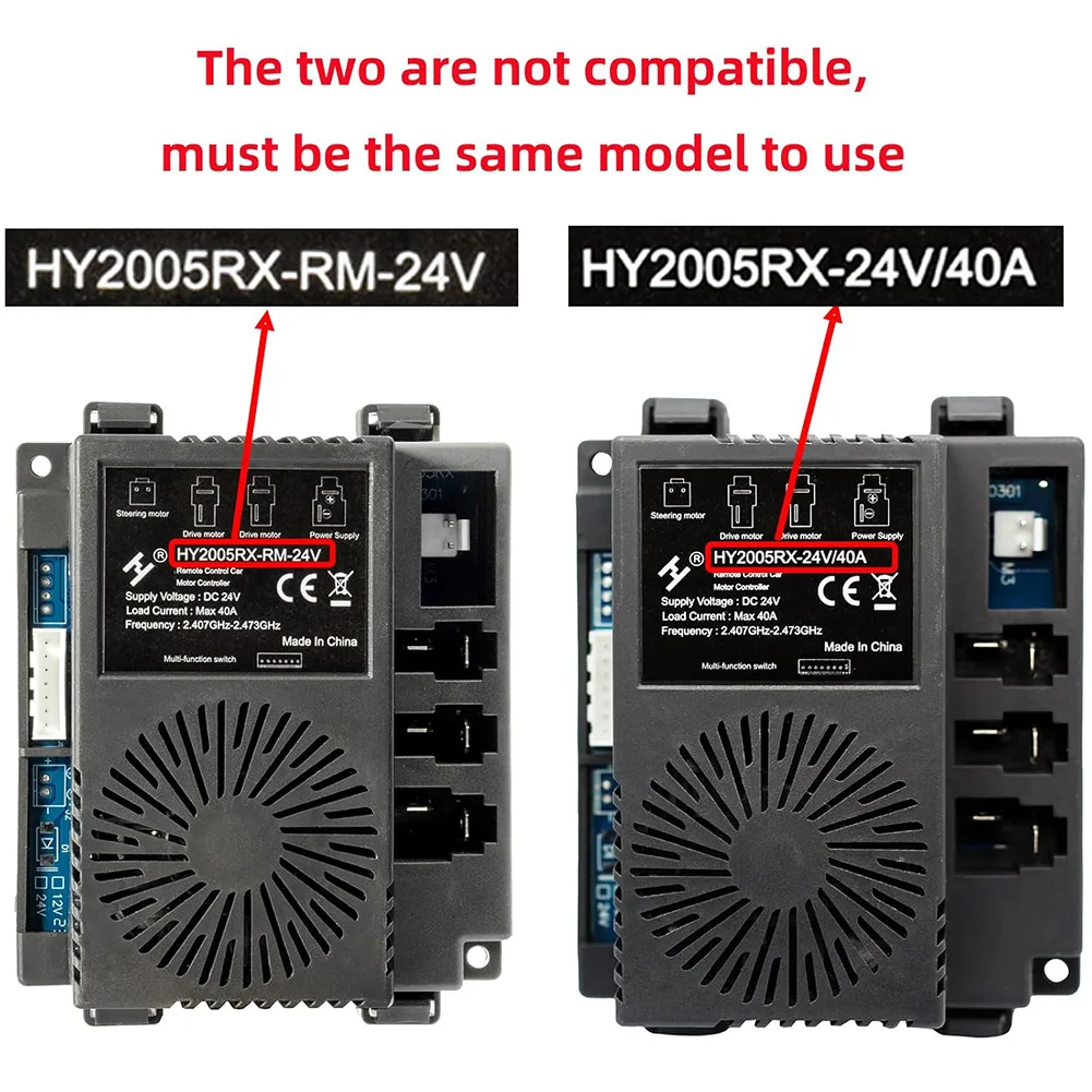 HY2005RX-RM-24VV Children's Electric Car Receiver Remote Control 24V 2.4G Remote Receiver Controller Motor Controller Accessory