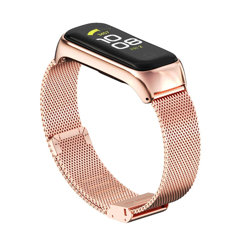 UTHAI S50 Metal 304 Stainless Steel Milan Buckle Magnetic Strap Suitable for Samsung GALAXY FIT 2 Intelligent Bracelet Strap