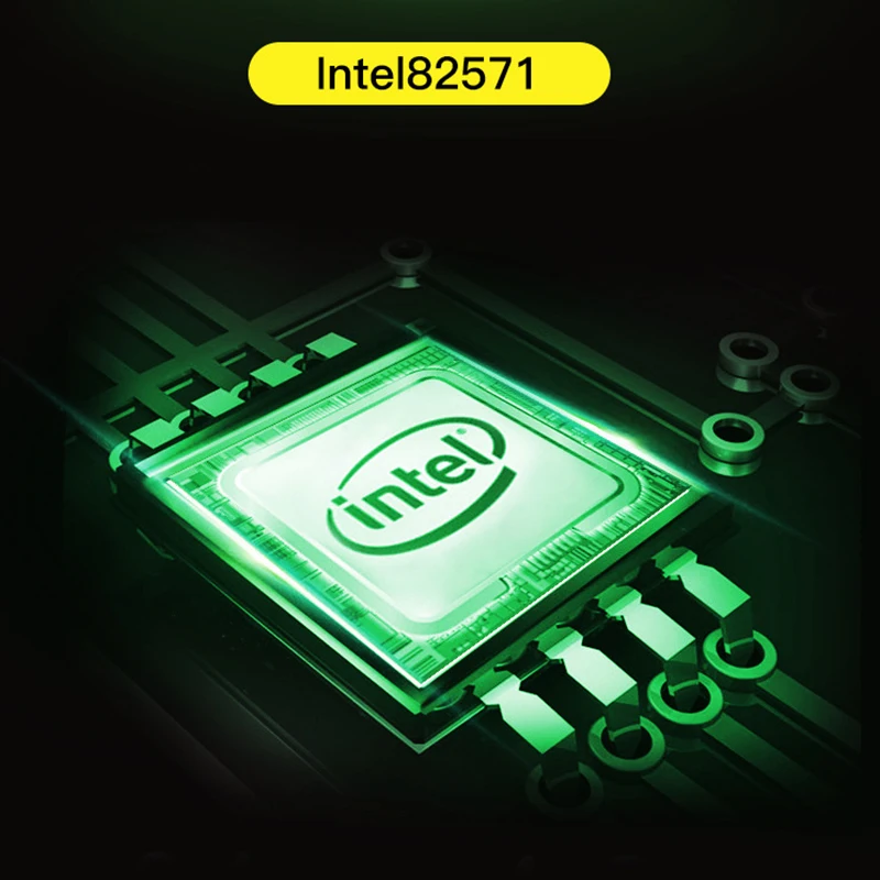 Para intel 82571 placa de rede do servidor ethernet do porto duplo com fio rj45 lan gigabit placa de rede pci express 1000mbps pcie 1x adaptador