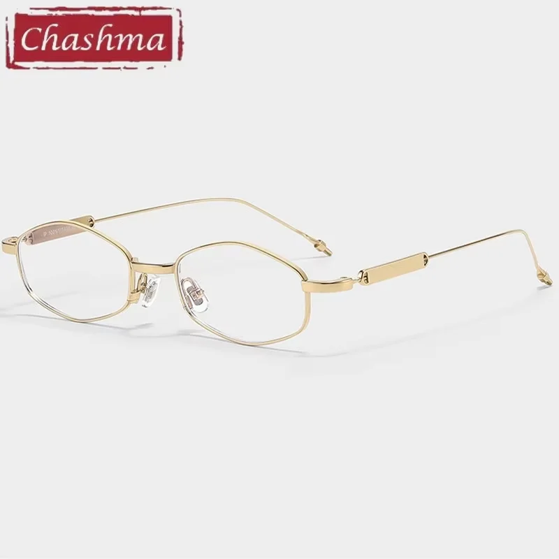Chashma Prescription Glasses Elegant Women Titanium Fashion Eyeglasses Frame for Recipe Eyewear Optical Lenses Men Spectacle