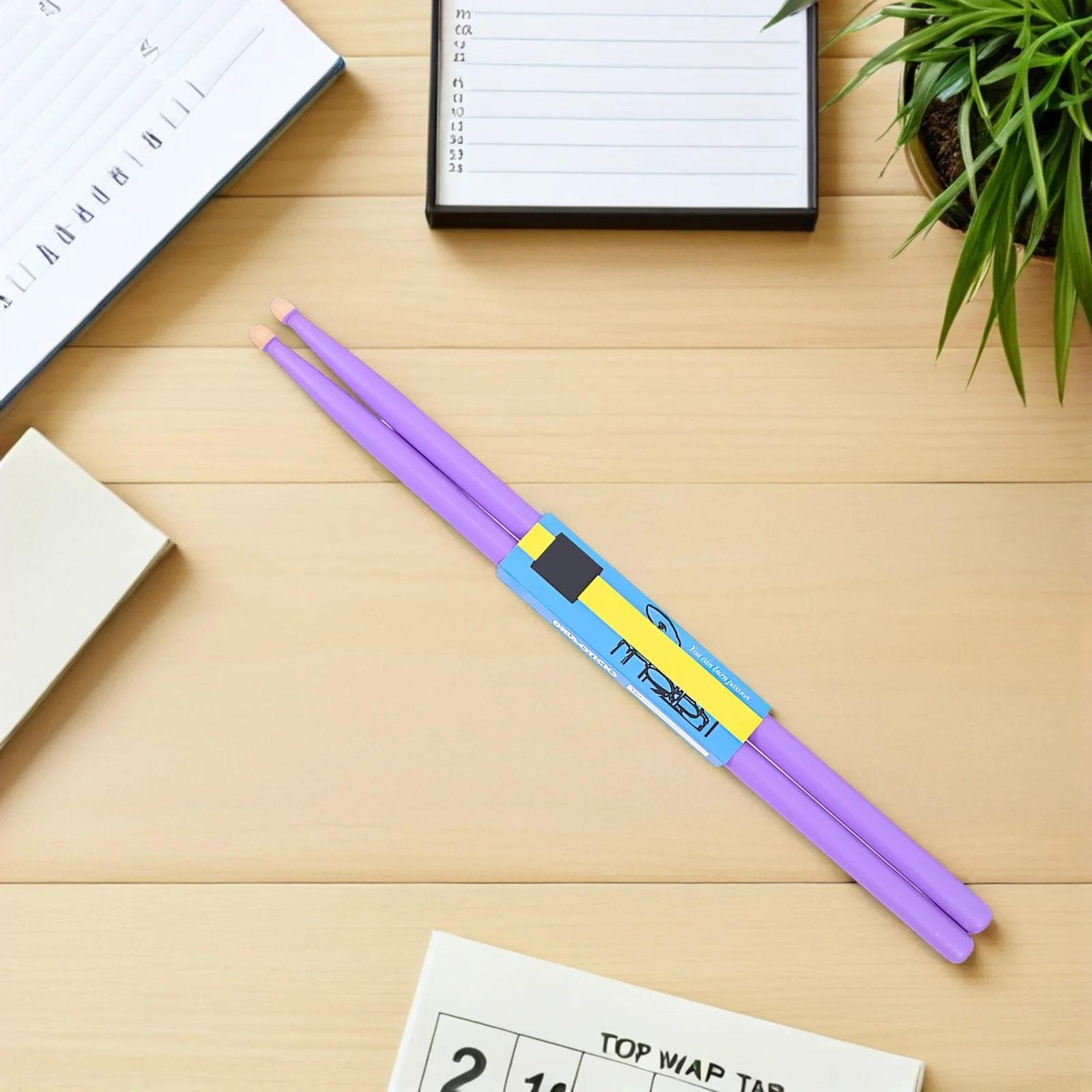 

Drum Sticks Purple Size Maple Instruments for Classic Tip Head Drumsticks Musical