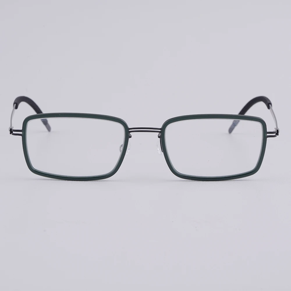 

Новинка 2026: Дизайнерские оправы для очков ручной работы от норвежского бренда, квадратные, титановые, безвинтовые