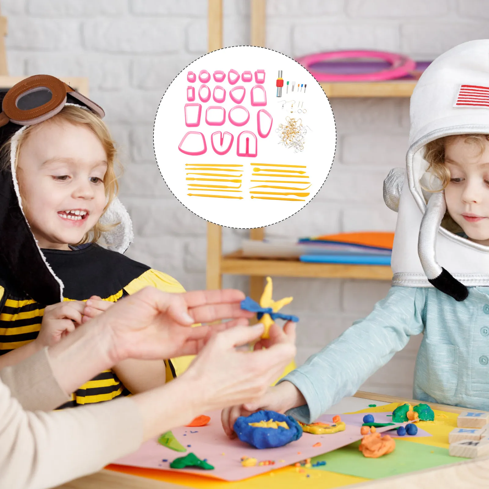 

1Set Polymer Clay Cutter Kit Stainless Steel Plastic Multi-Functional DIY Earring Making Tools for Jewelry Crafting Sculpture