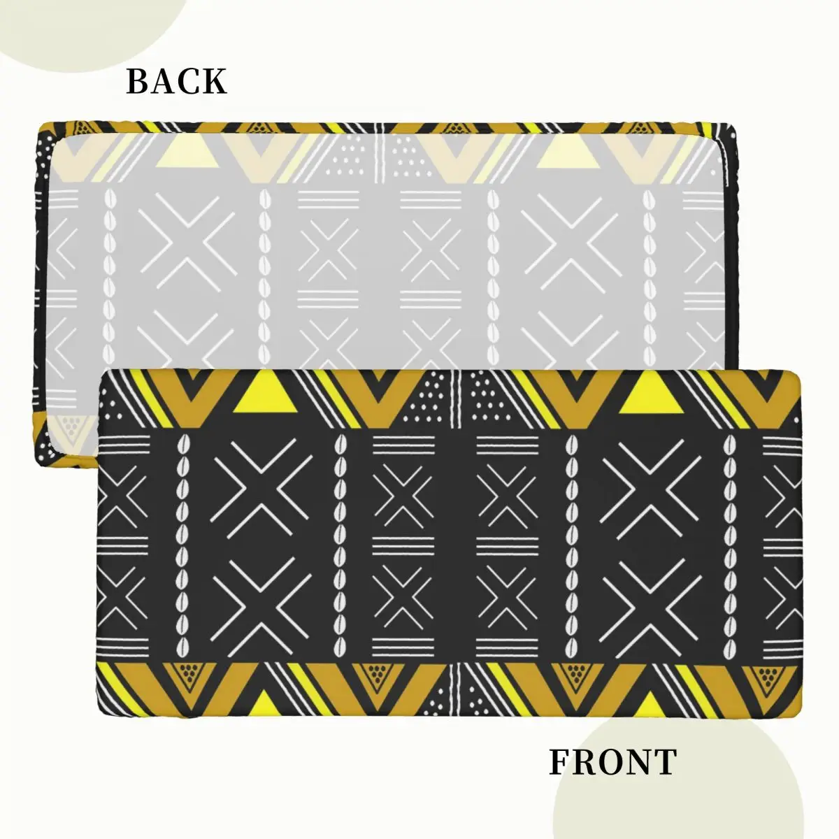African Bogolan Custom Rectangular Tablecloth Oilproof Table Cover for Dining Events Table Cloth