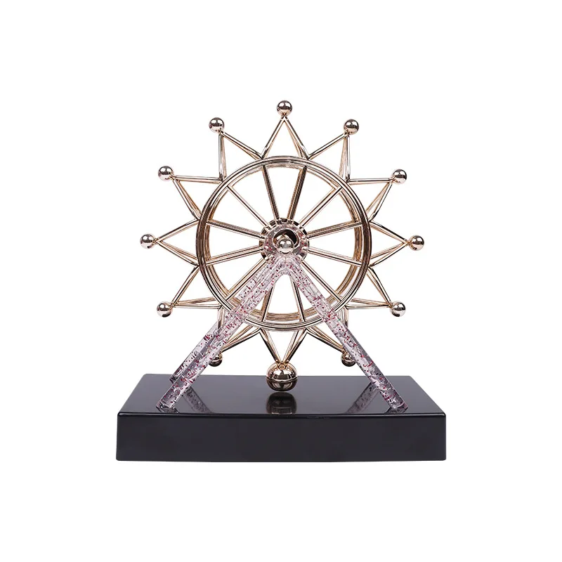 Rotating Ferris Wheel Rose Gold Pendant Newton Pendant